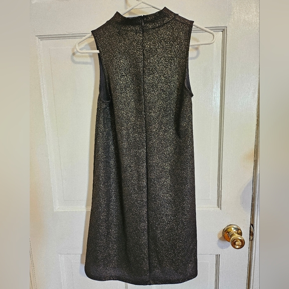 Black Sheath Dress w/ Gold Sparkles - Picture 2 of 2